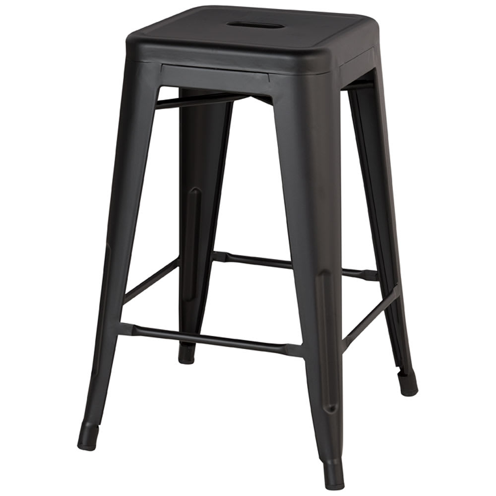 Tabouret Phoenix noir satiné VERTUO