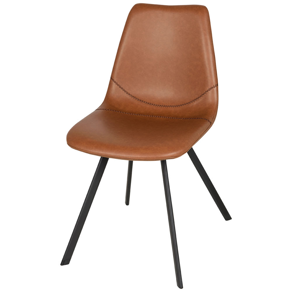 Chaise de salle à manger Couture tan ASTELLA