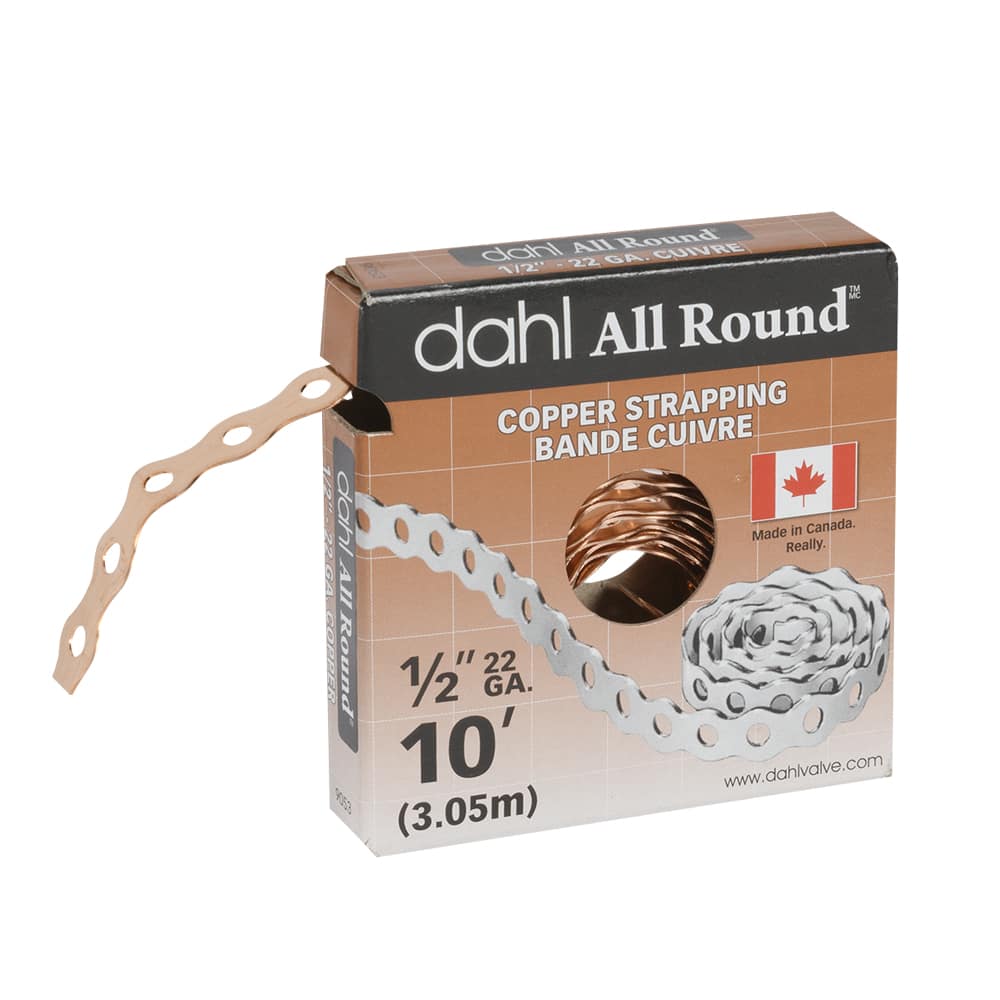 Perforated Copper Strapping - 1/2 in. x 10 ft.