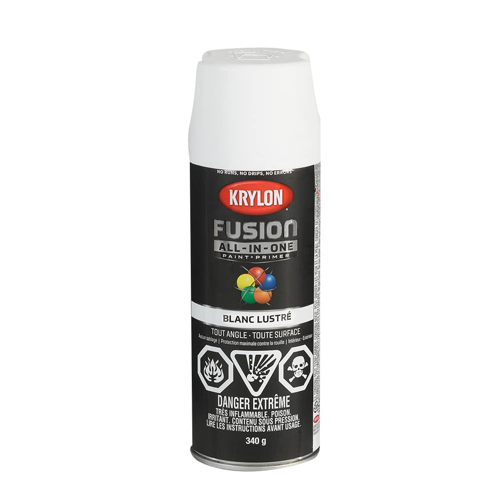Peinture et apprêt Fusion All-In-One blanc lustré 340 g