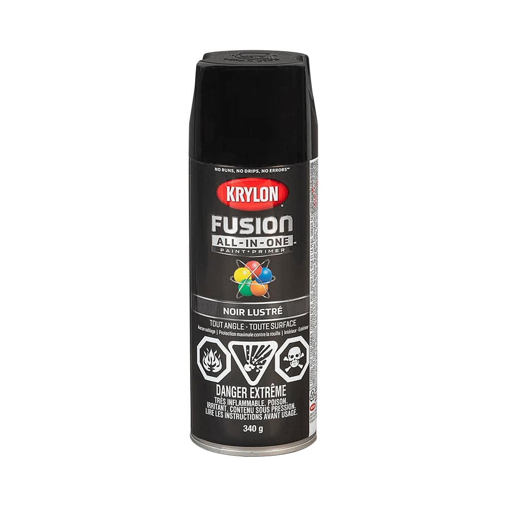 Peinture et apprêt Fusion All-In-One noir lustré 340 g