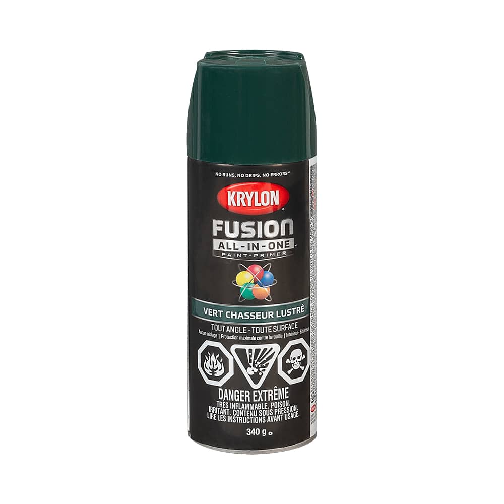 Peinture et apprêt Fusion All-In-One vert chasseur lustré 340 g