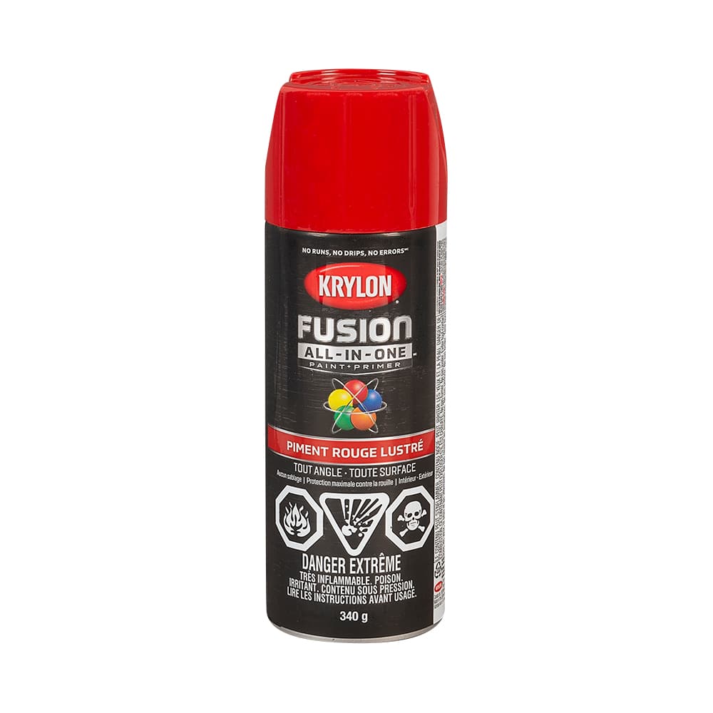 Peinture et apprêt Fusion All-In-One piment rouge lustré 340 g