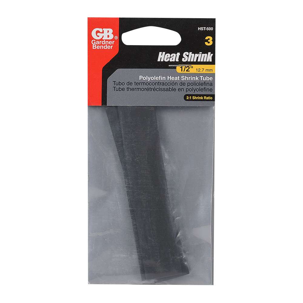 Heat Shrink Tubing 3/8 in. (9.5 mm) Pkg/3