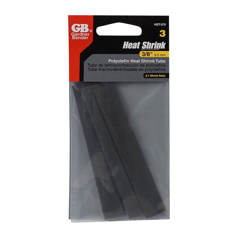 Heat Shrink Tubing 1/2 in. (12.7 mm) Pkg/3