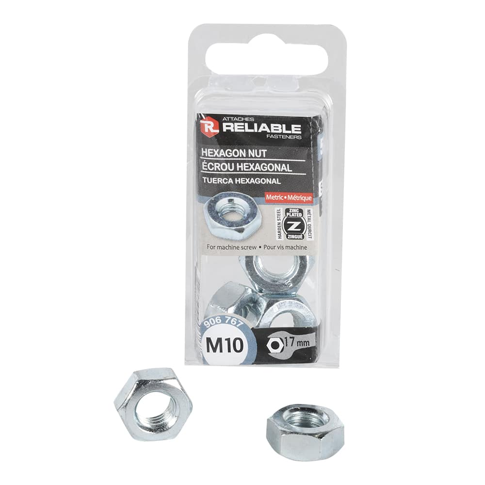 M10 Hex Machine Nuts Pkg/5