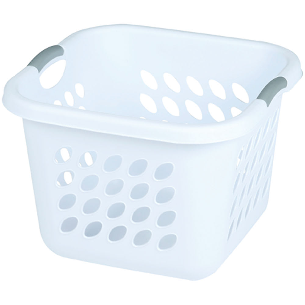 Panier à linge en plastique blanc 53 L