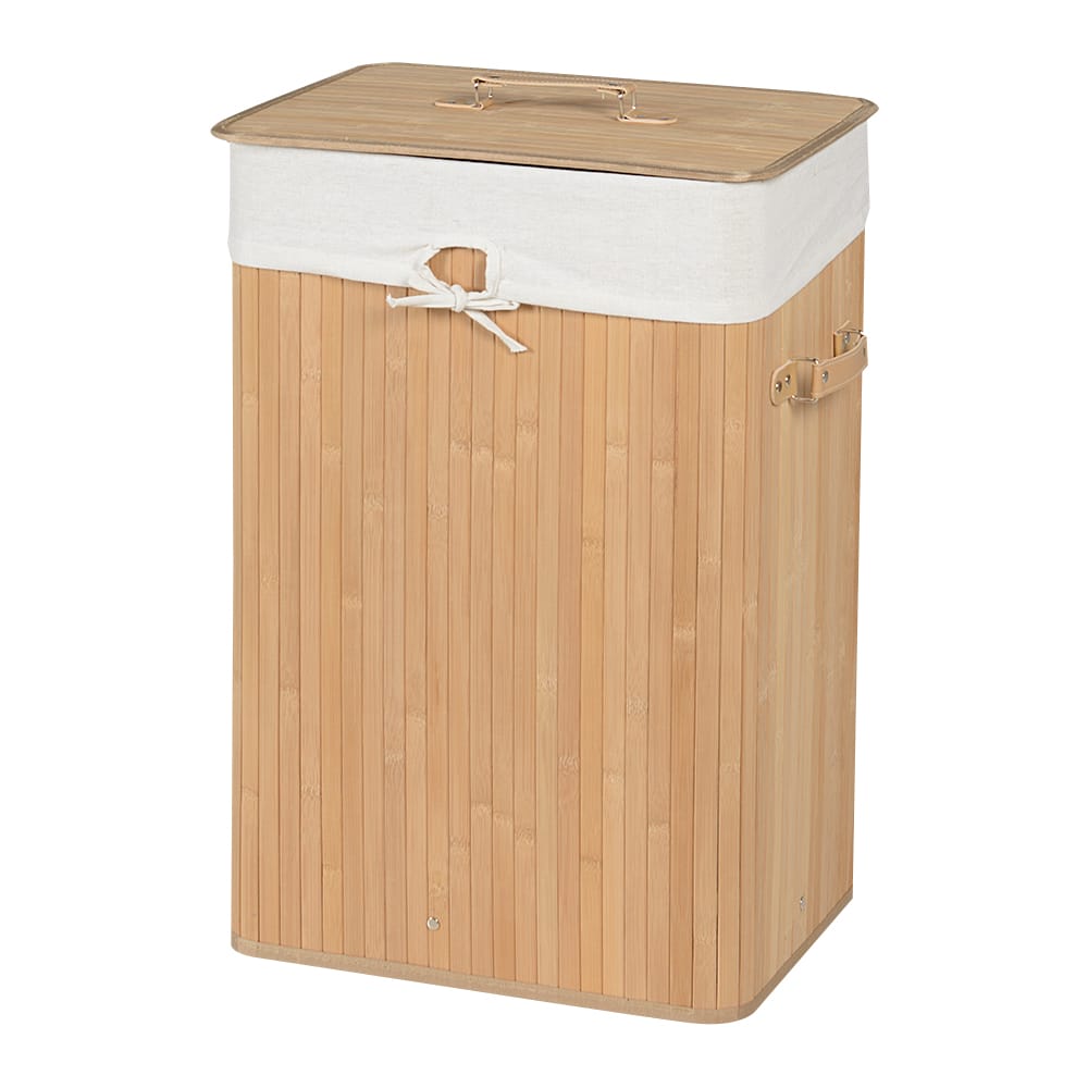 Panier à linge en bambou naturel