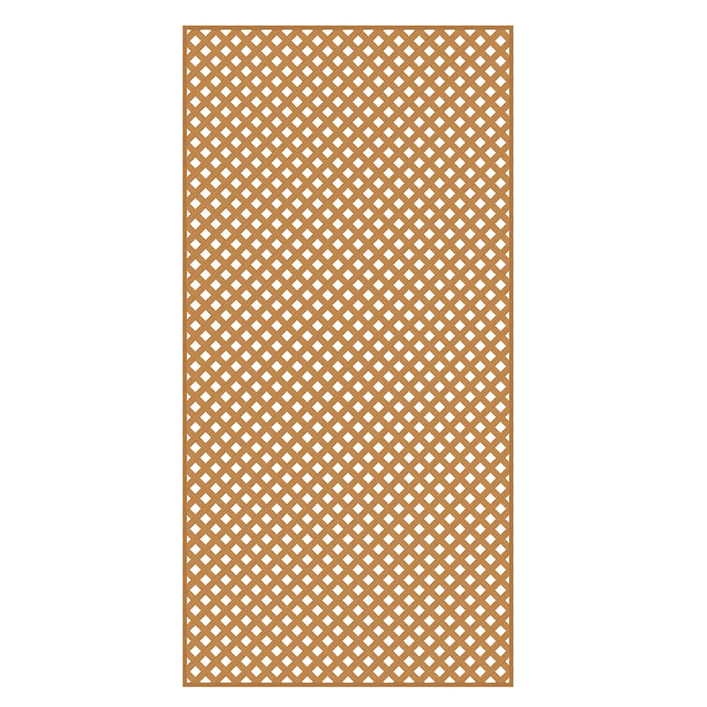 Treillis intimité en PVC cèdre 4 pi x 8 pi