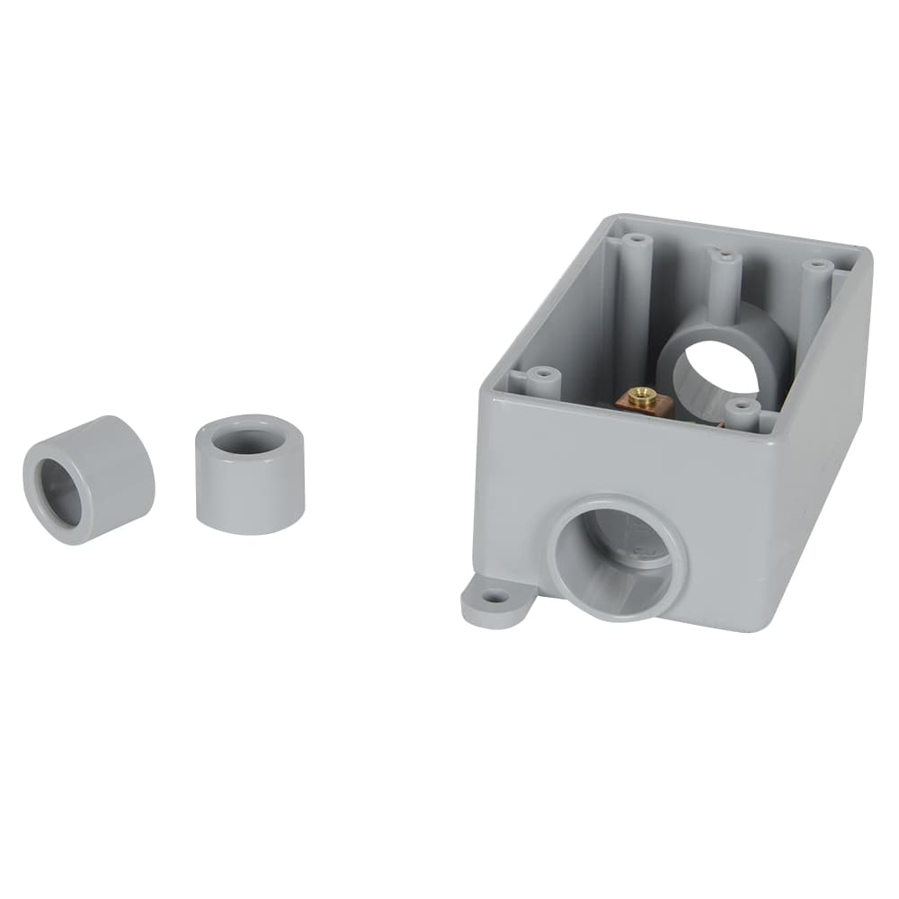 Boîte simple en PVC FSC  1/2 po-3/4 po