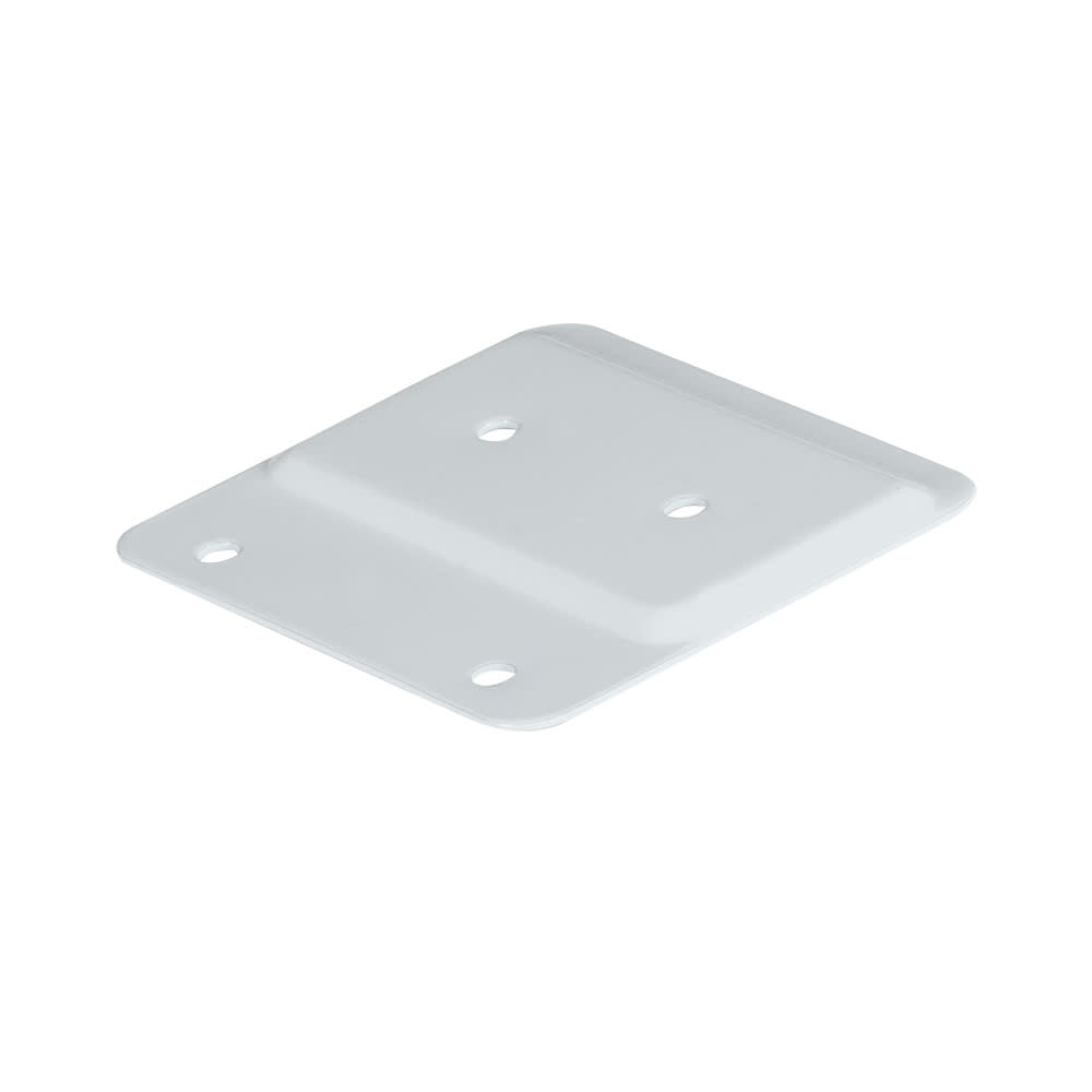 Plaque de fixation horizontale pour patio blanc 2 po x 4 po PYLEX