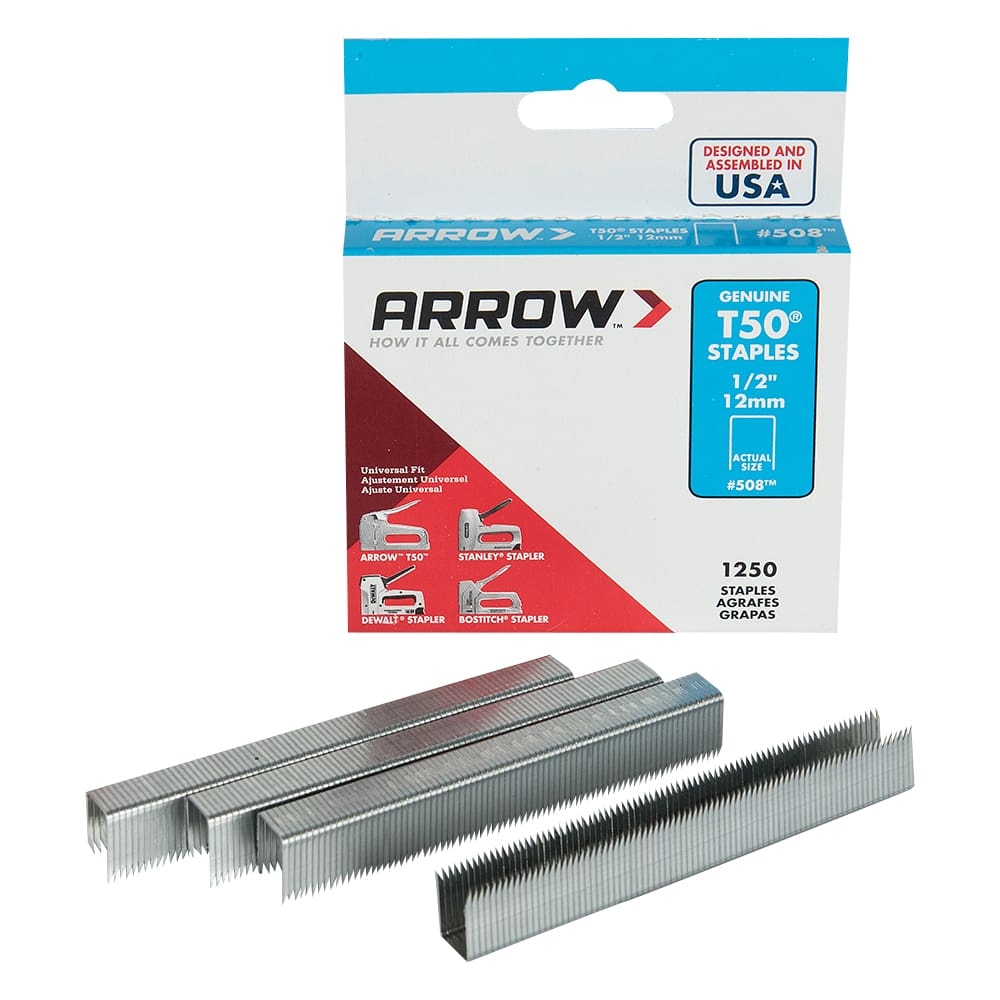 Agrafes T50, 1/2 po Pqt/1 250