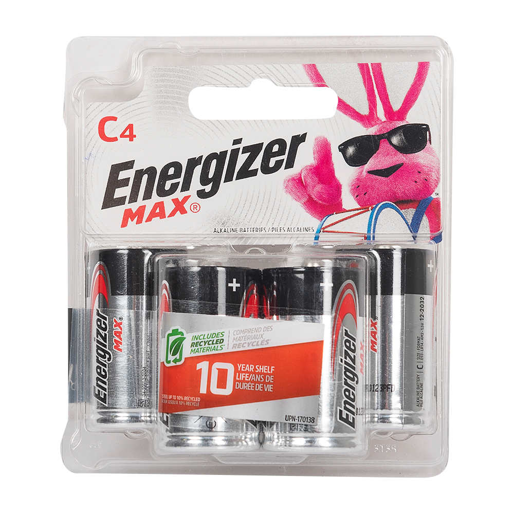 Energizer Max C Batteries Pkg/4