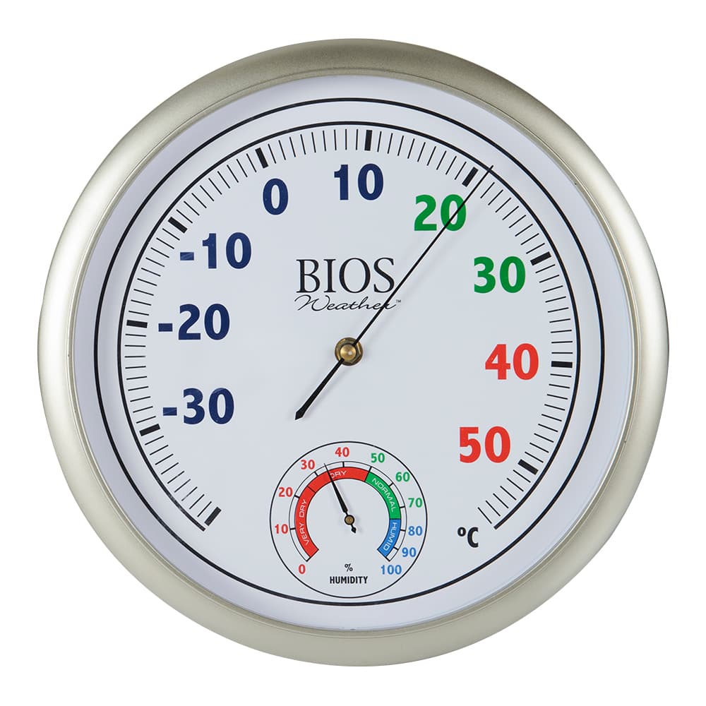 Thermometer with Hygrometer 11-3/4 in.