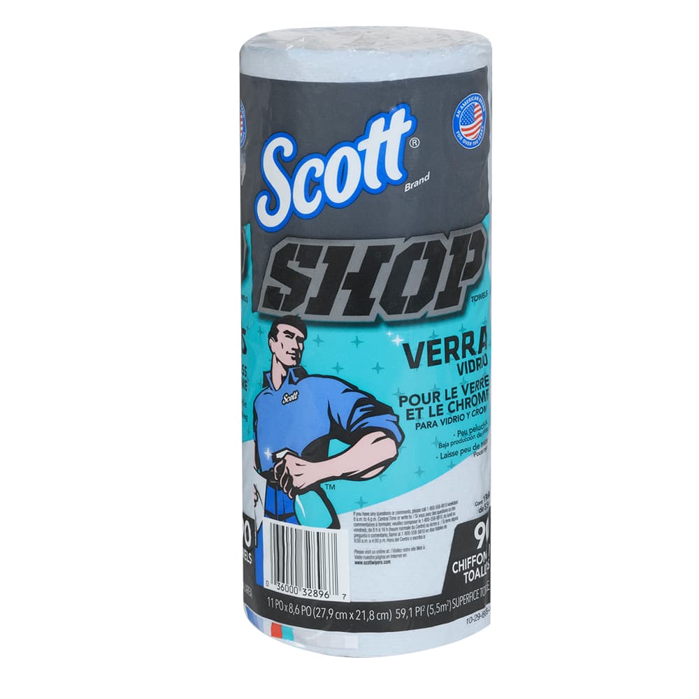 Shop Blue Paper Towels For Glass And Chrome 90 sheets