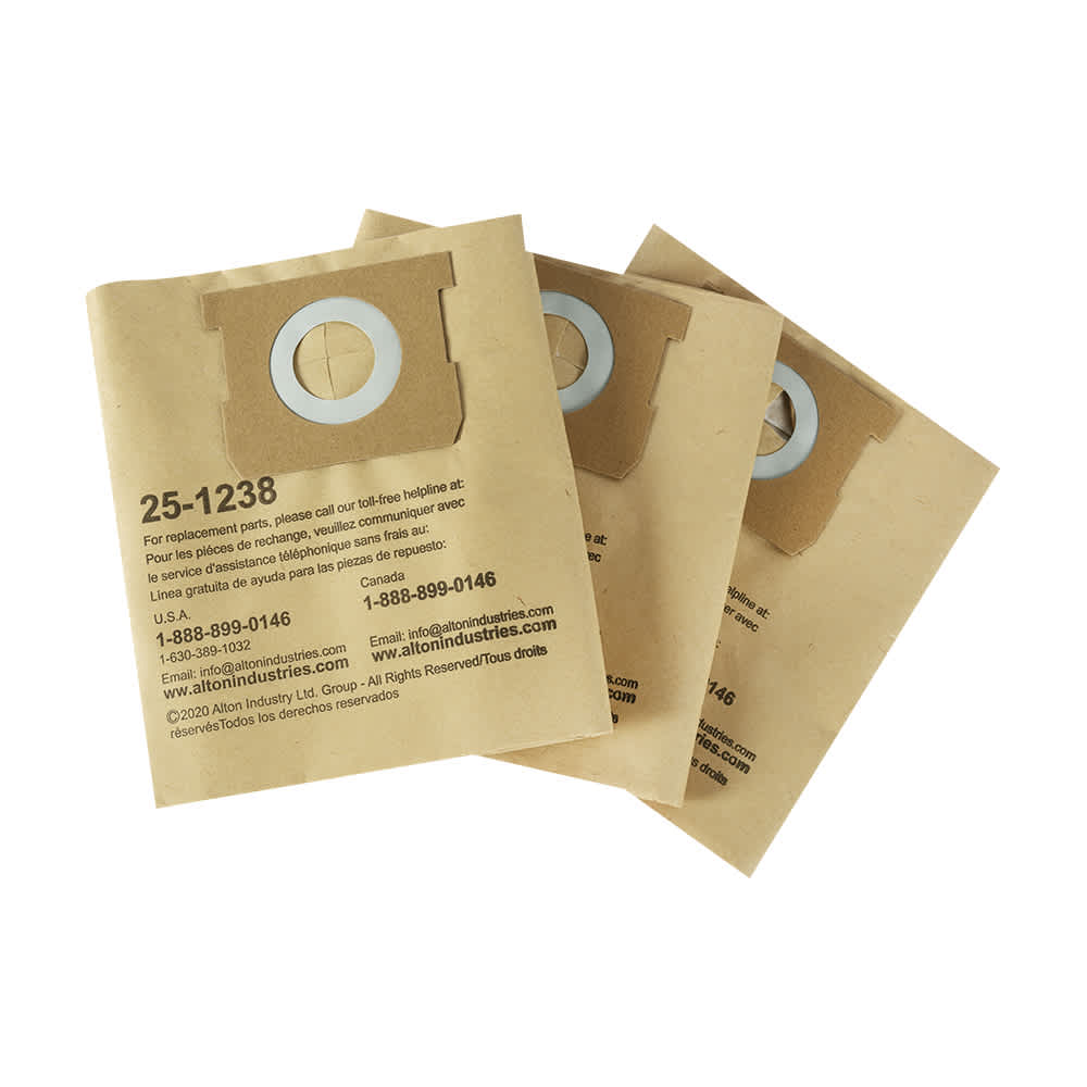 Sacs-filtres à poussière pour aspirateur Stanley 4 gallons Pqt/3