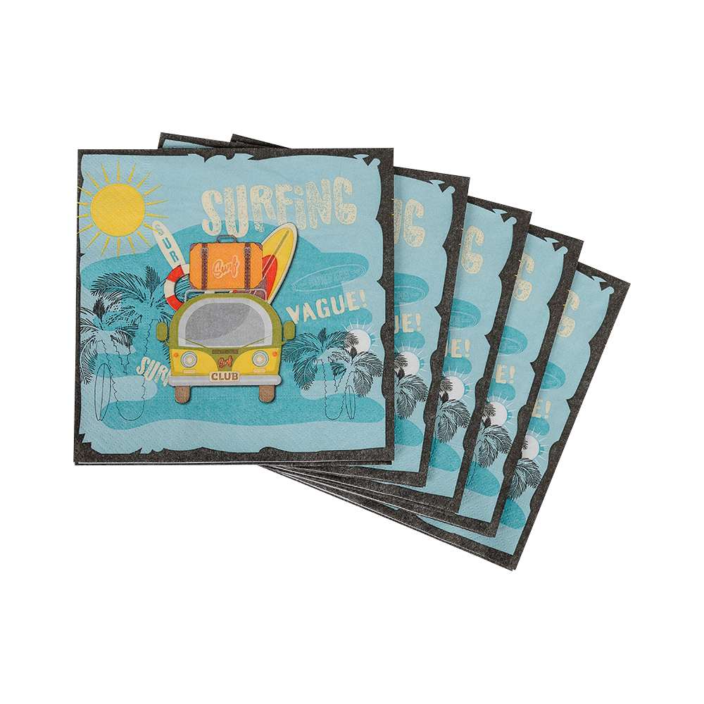 Table Napkins Surf Pkg/20