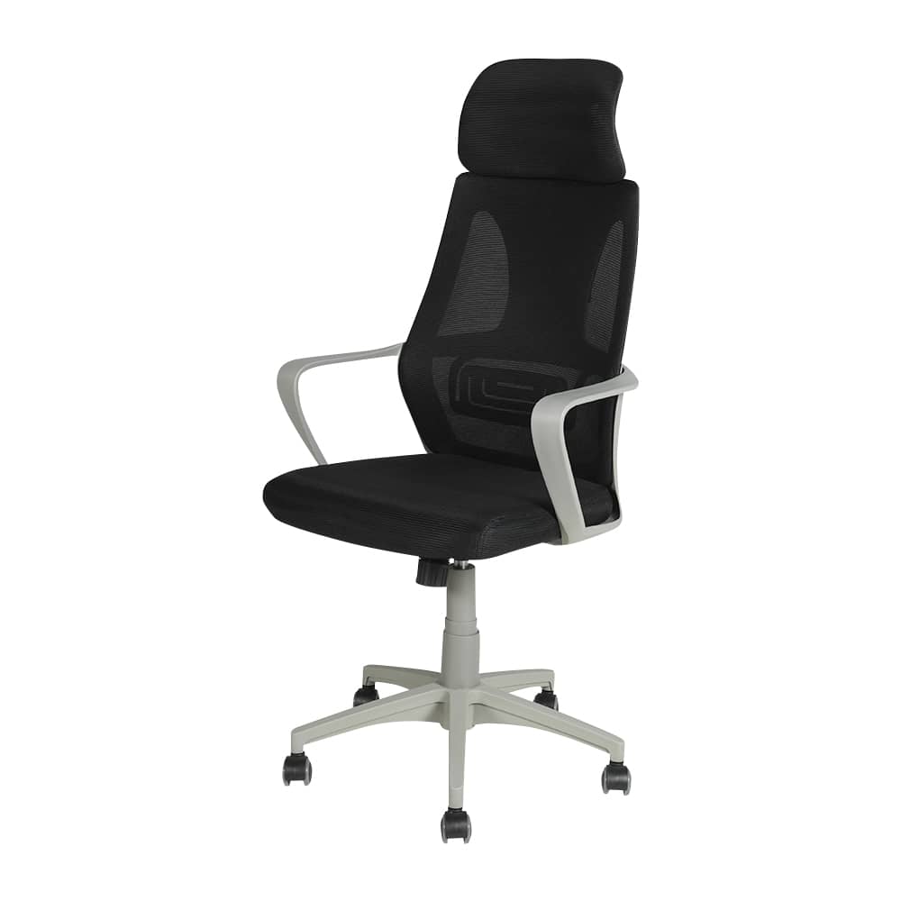 Chaise de bureau grise et noire VERTUO