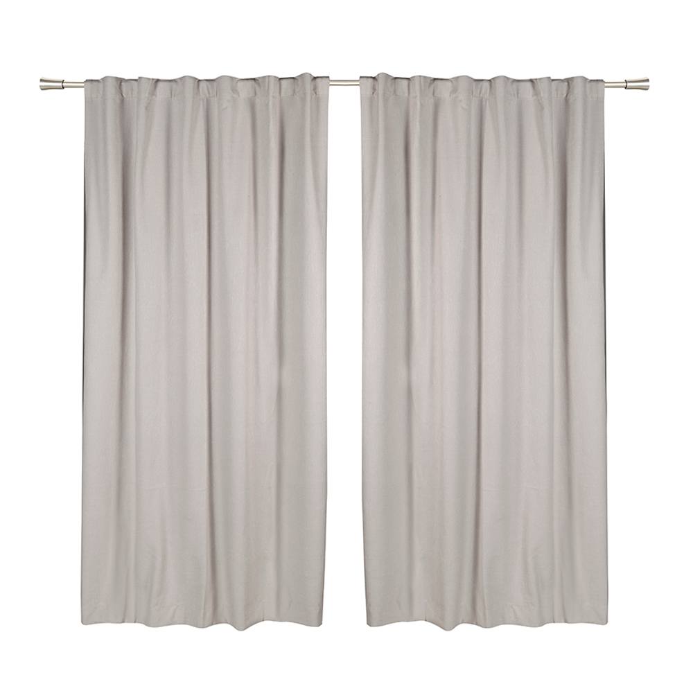 Rideaux opaques à passants dissimulés beiges 54 po x 84 po Pqt/2 VERTUO