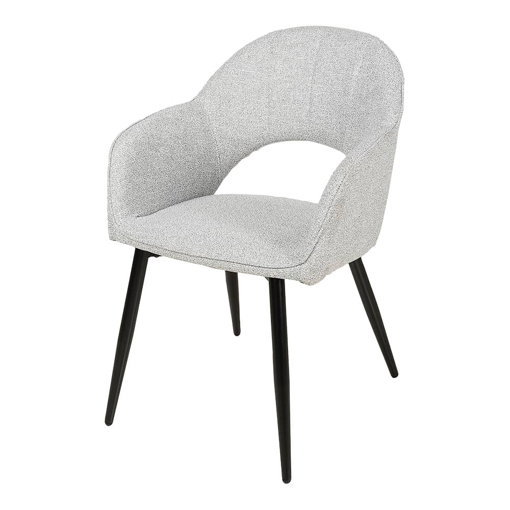 Chaise de salle à manger Elena grise pâle ASTELLA