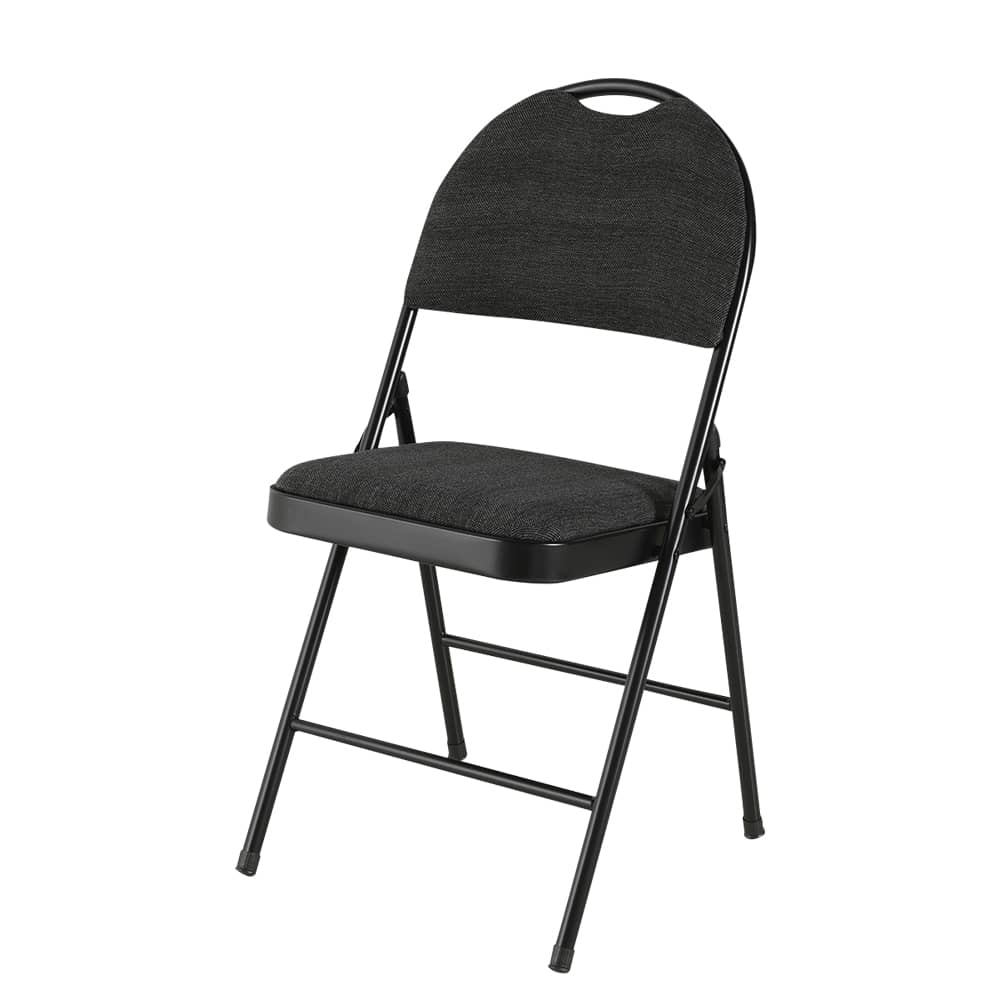 Chaise pliante Confort noire VERTUO