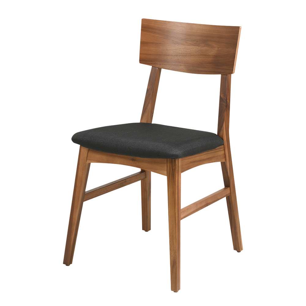 Chaise de salle à manger Acacia noire ASTELLA