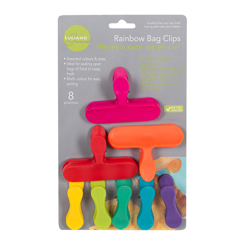 Ensemble de 8 pinces à sacs