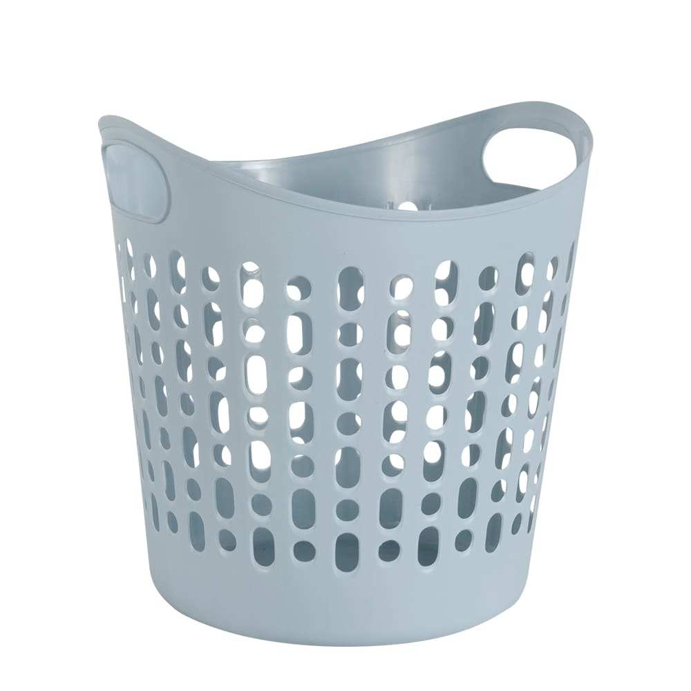 Panier à linge en plastique bleu 32 L