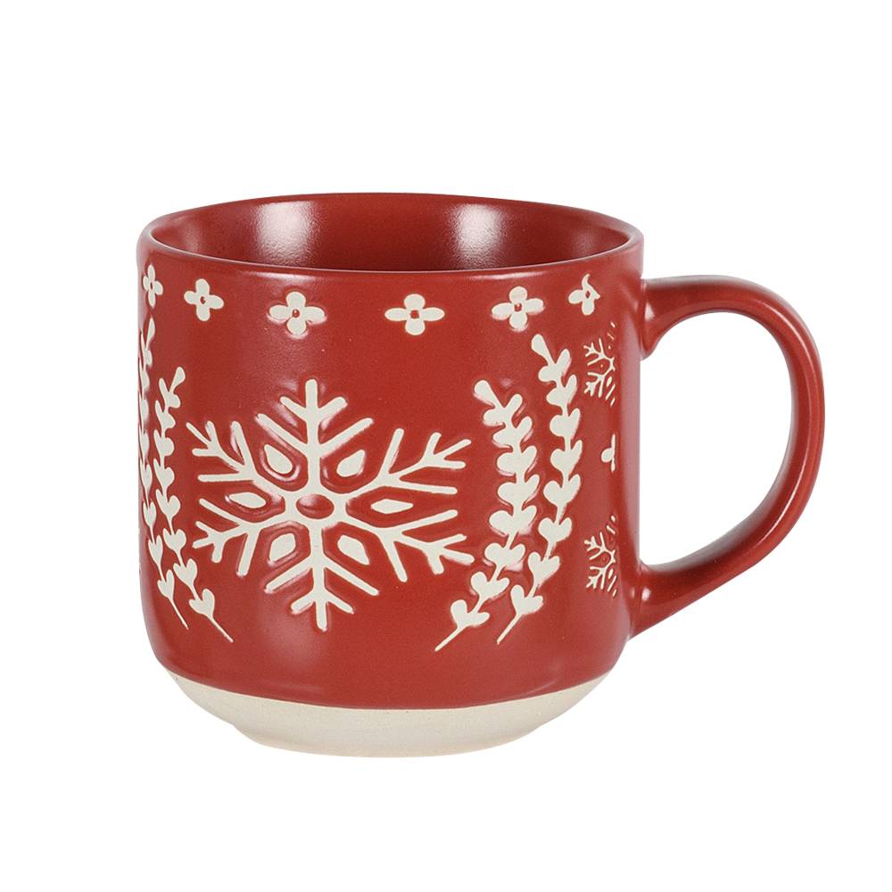 Ceramic Fir Snowflake Mug 400 ml