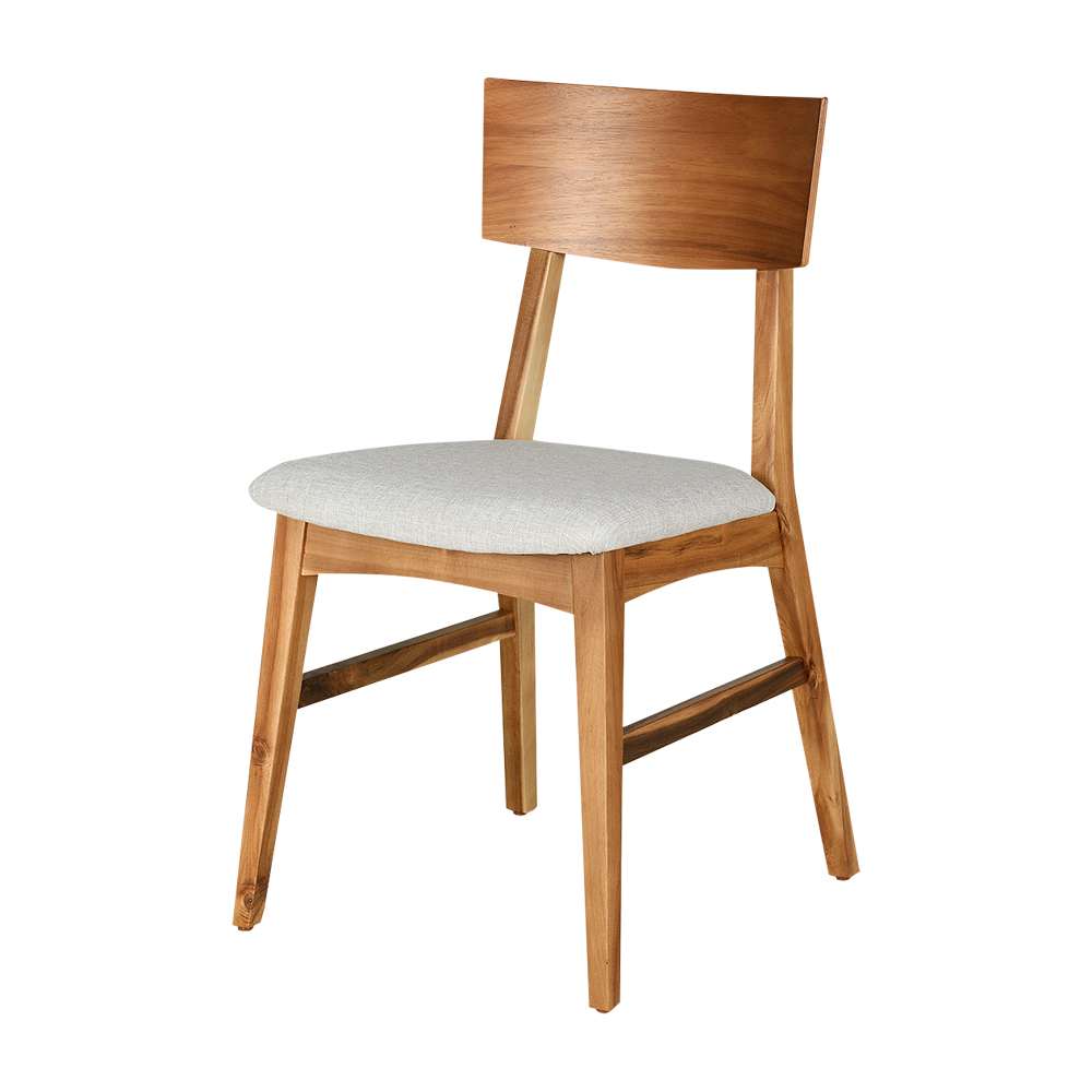 Chaise de salle à manger Acacia beige ASTELLA