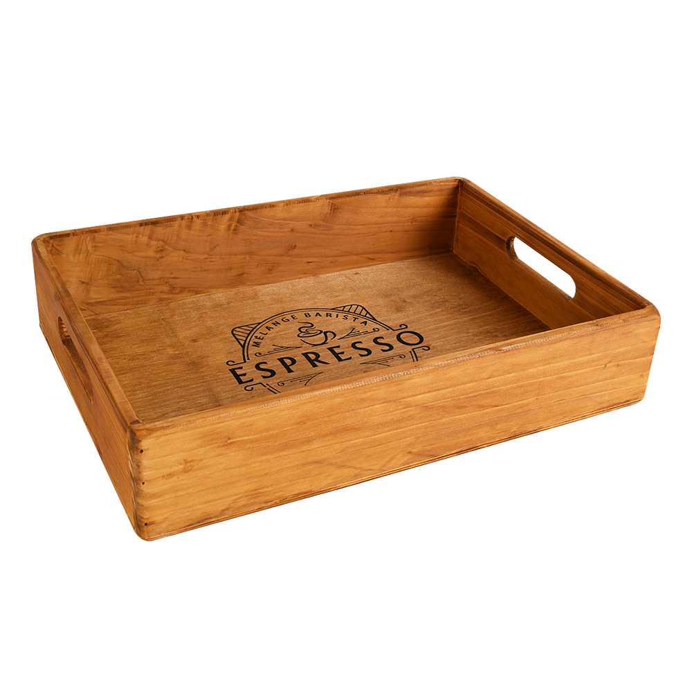 Plateau décoratif Espresso 15 po x 9 1/2 po VERTUO