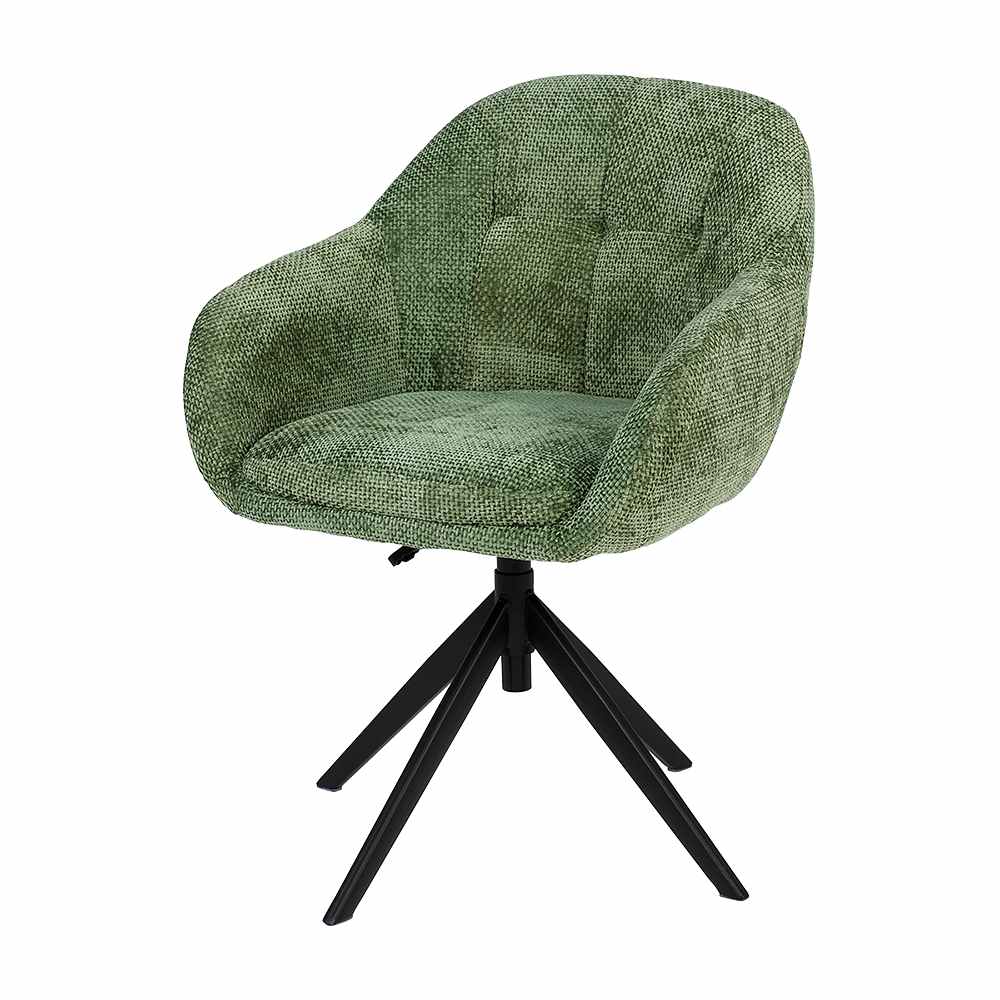 Chaise pivotante Mistral verte VERTUO