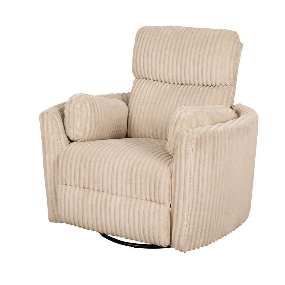 Fauteuil berçant et pivotant Huggy beige ASTELLA