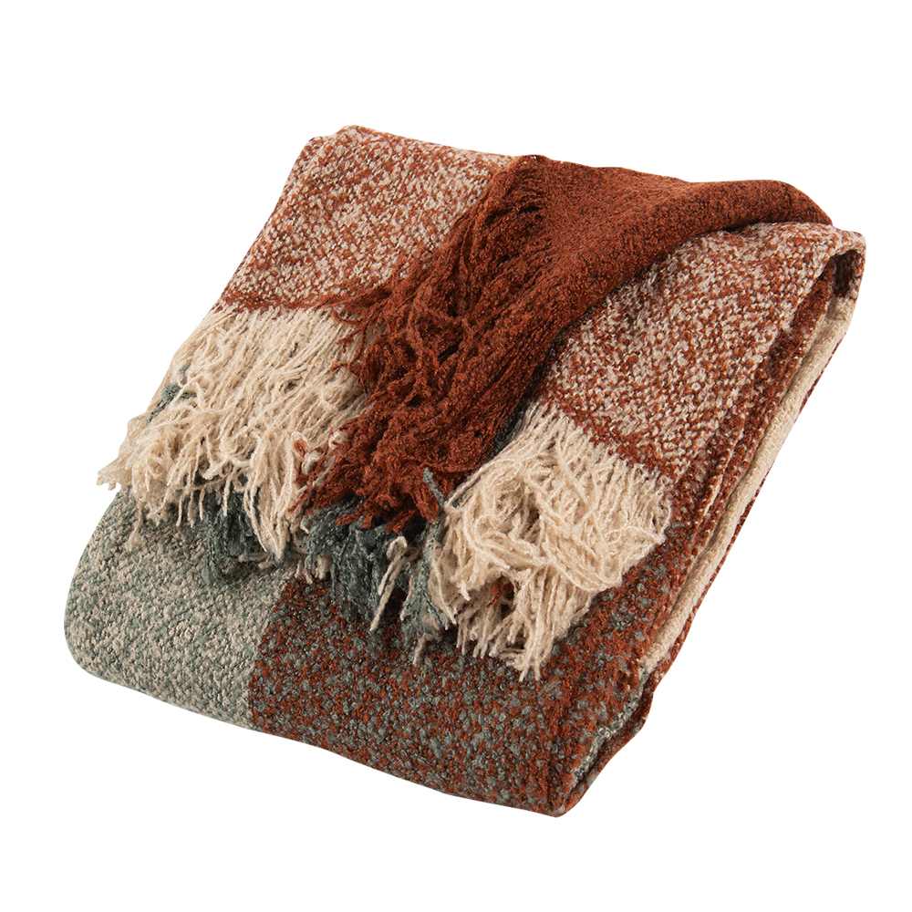 Jeté à carreaux 49 1/4 po x 59 po VERTUO