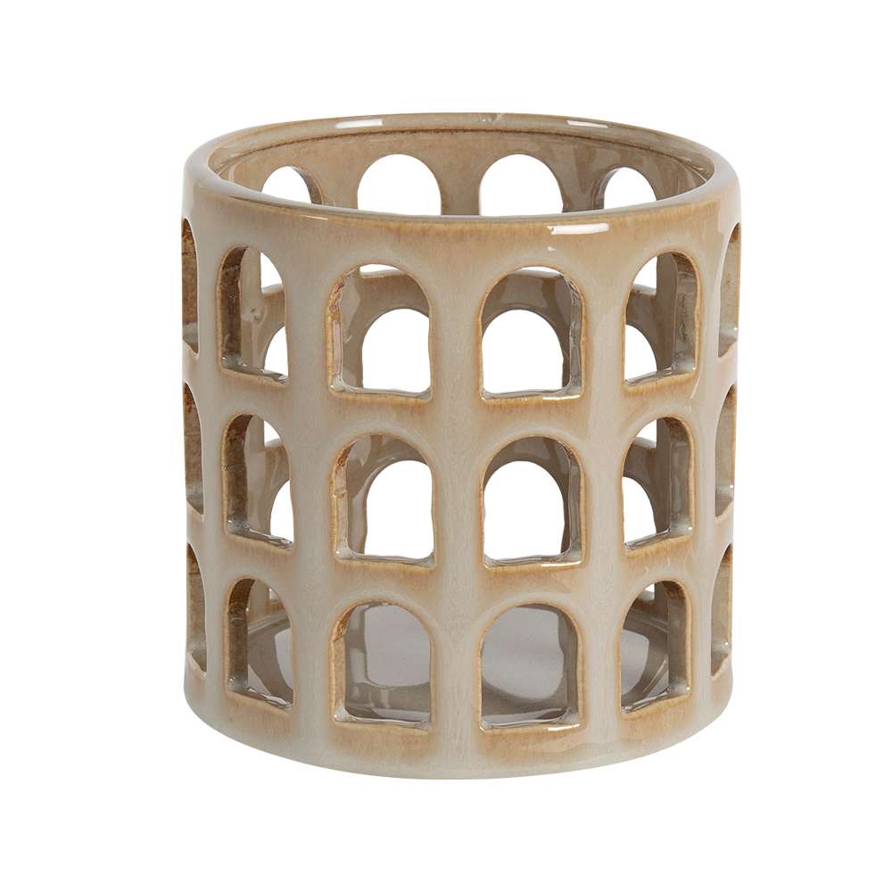 Lanterne décorative beige 4 3/4 po ASTELLA