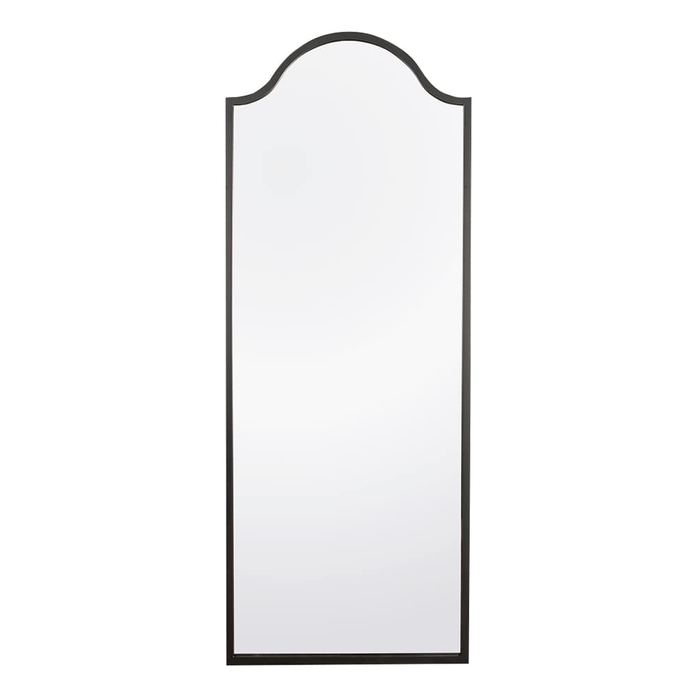 Miroir Overdale avec cadre en fibre de bois noir 24 po x  62 po