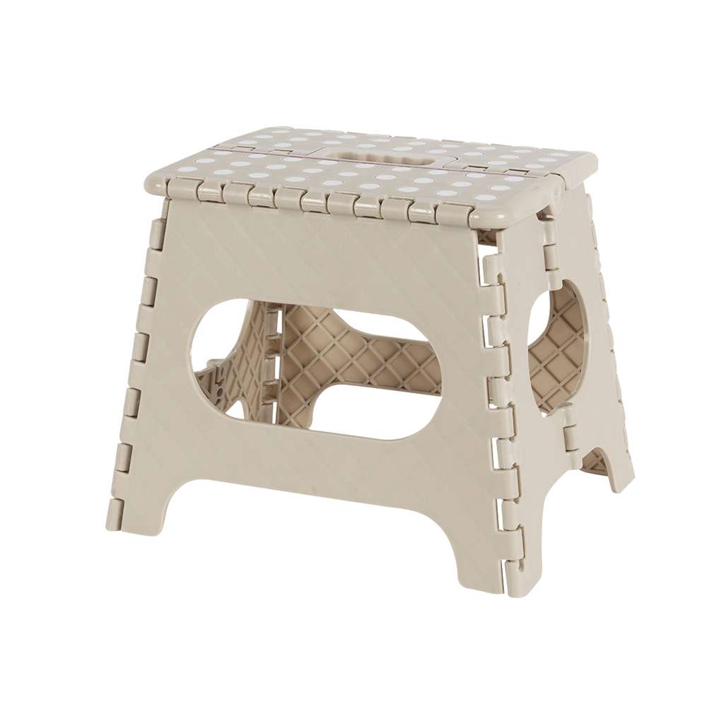 Folding Step Stool Beige 10 1/2 in.