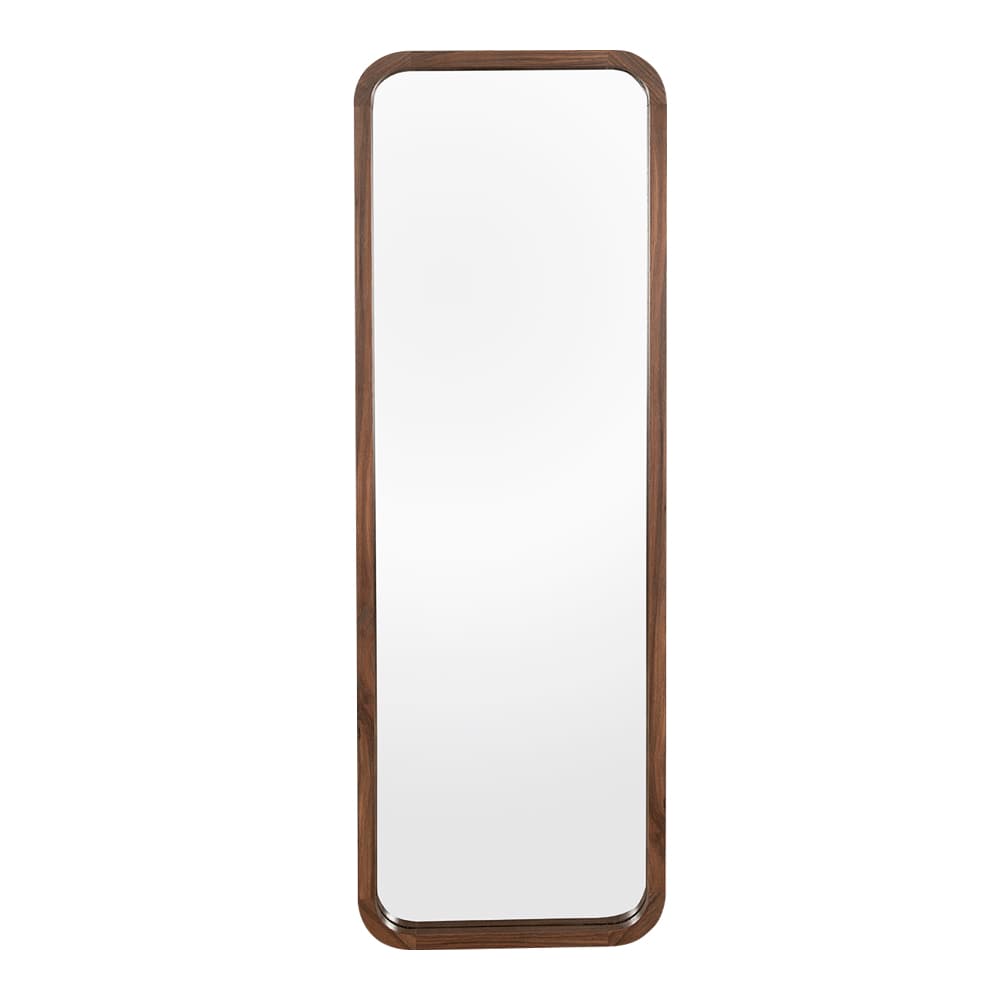 Miroir Perfection rectangulaire avec cadre effet noyer 17 po x 53 po