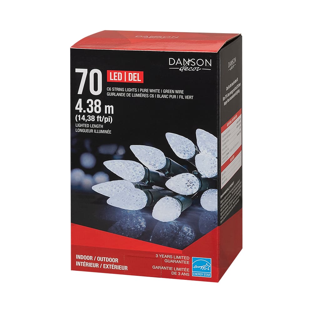 70 C6 LED Lights Set Pure White