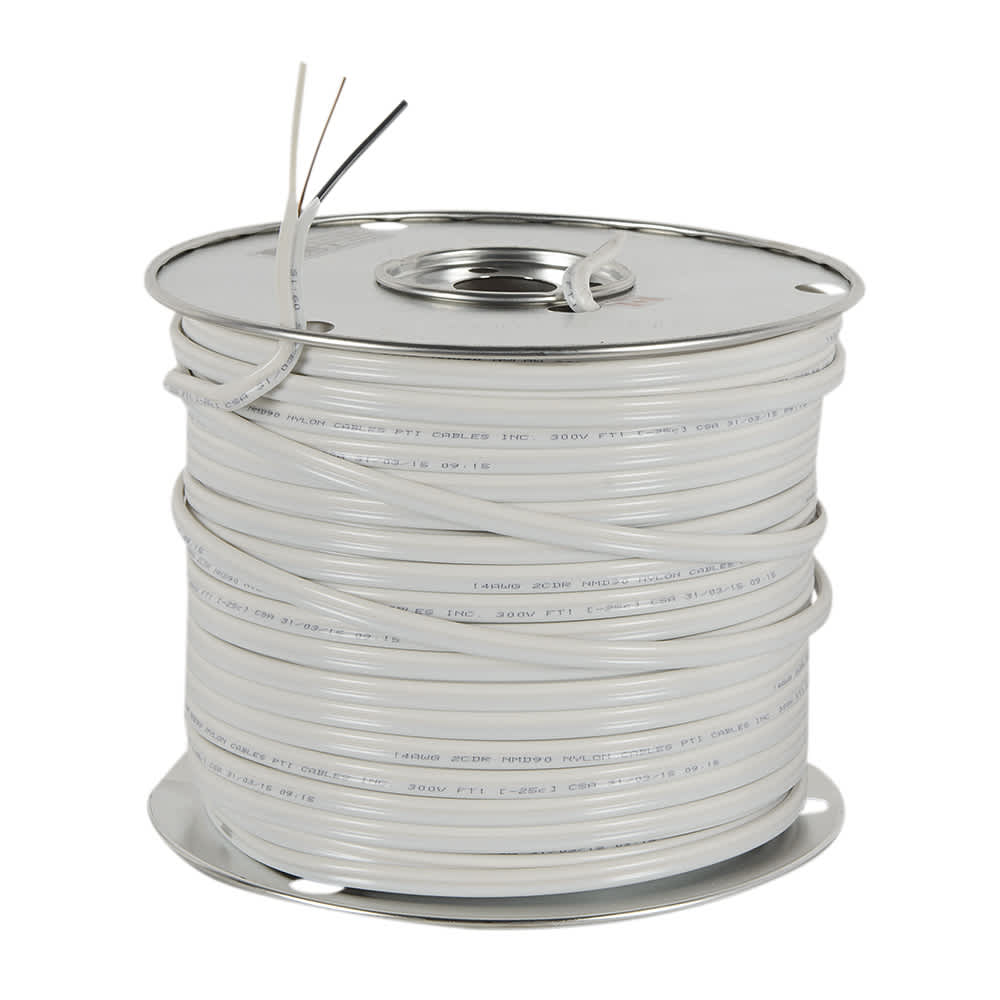 Interior Electrical Wire NMD-90, 14/2 White 150 m