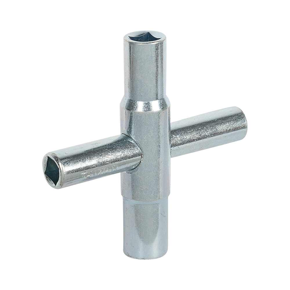 Clé de robinet d'arrosage 4 voies