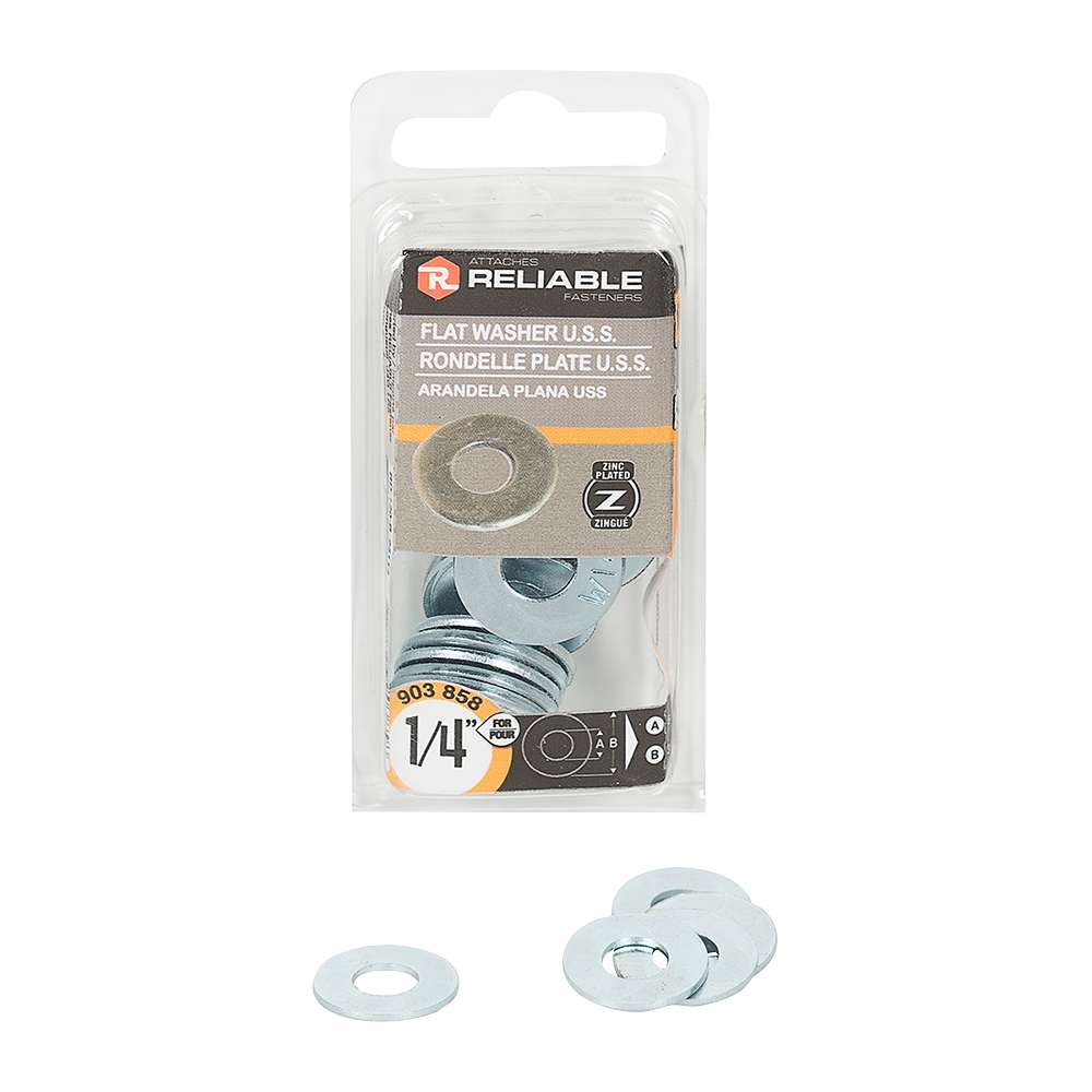 Flat Washers 1/4 in. Pkg/16