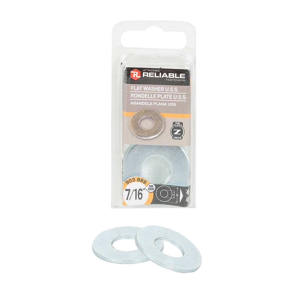 Flat Washers 7/16 in. Pkg/4