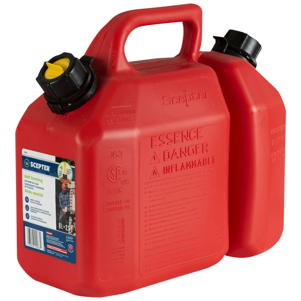Combined Fuel and Oil Can 6 L + 2.25 L