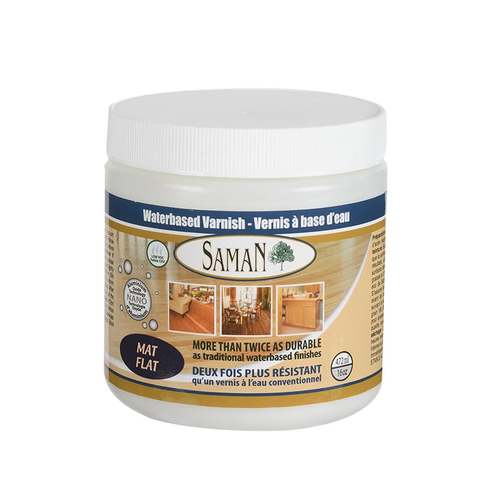 Vernis à base d'eau intérieur mat 472 ml,