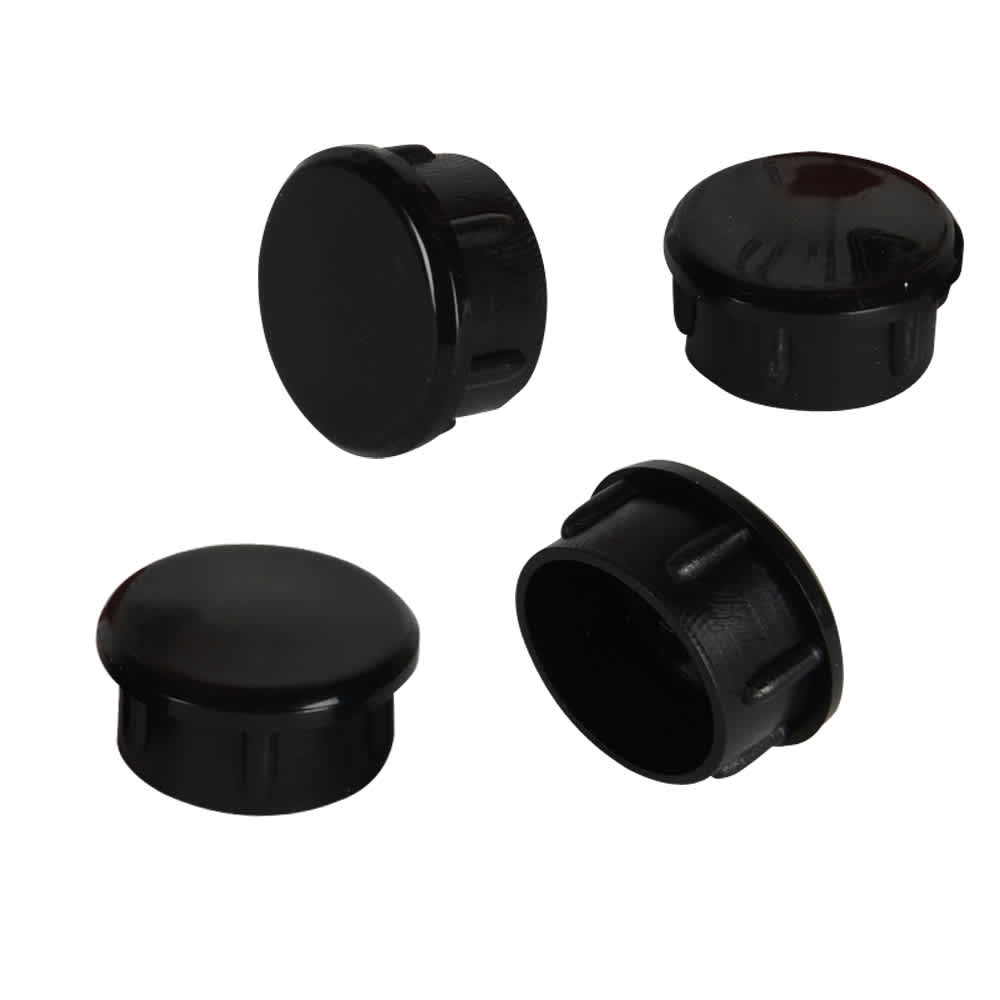 Embouts de plastique 1 1/4 po Pqt/4