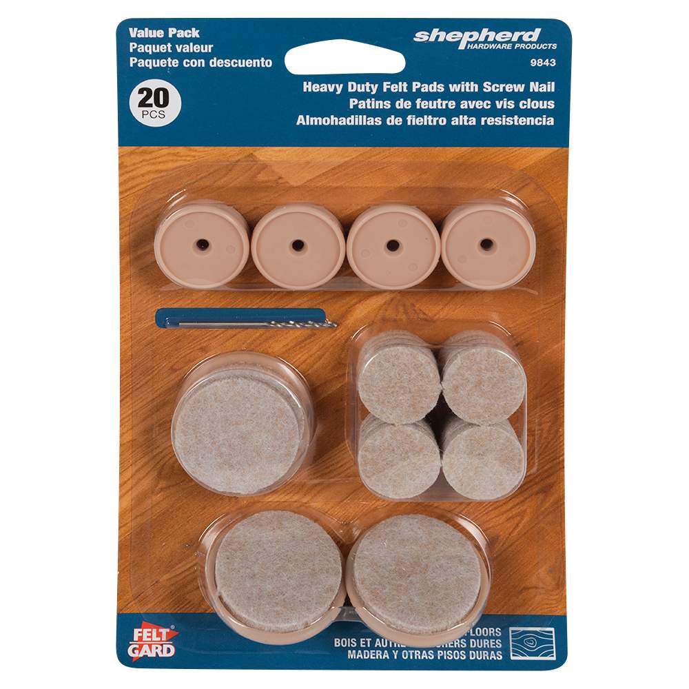 Patins de feutre FeltGard Ens/20
