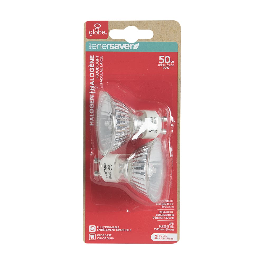 Ampoules halogènes MR16 (GU10) 39 W Pqt/2