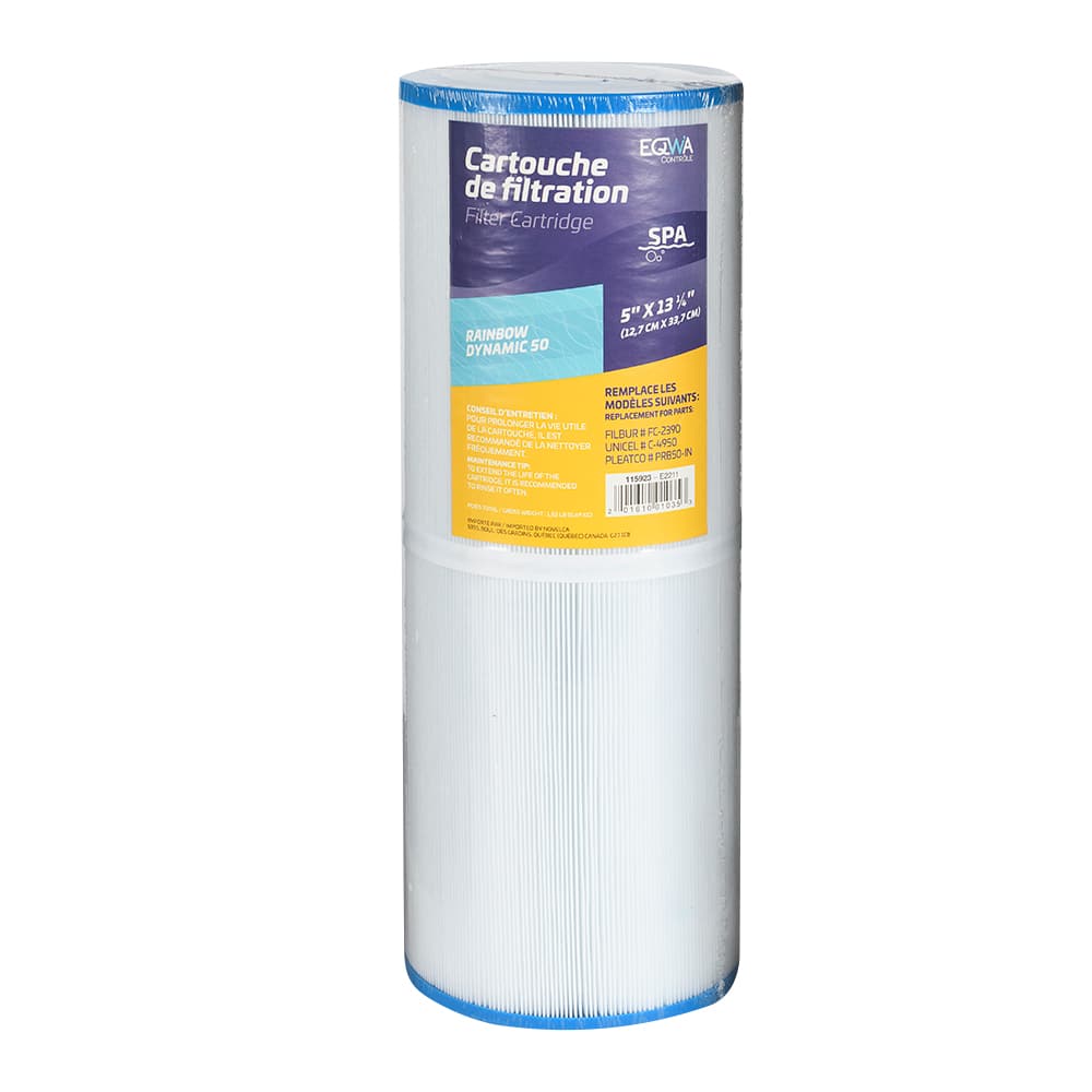 Cartouche de filtration pour spa 5 po x 13 1/4 po