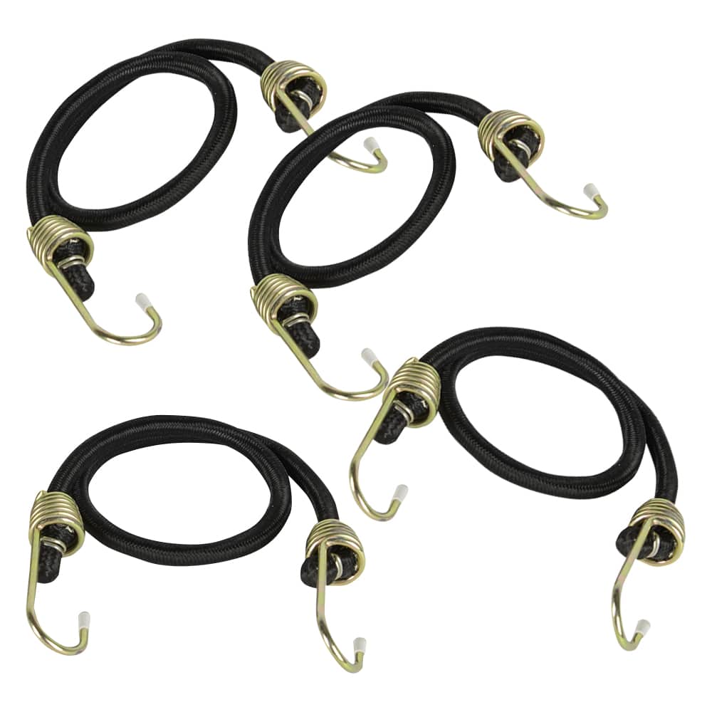 NEKTRA Industrial Bungee Cords 24 in. Pkg/4